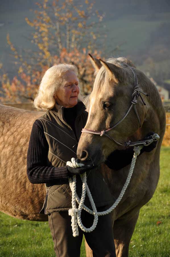Angela Glatthaar mit Morgan Horse Glory